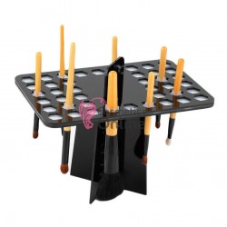 Suport pentru pensule de make-up 42 lacasuri Negru